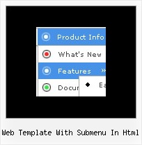 Web Template With Submenu In Html Mouseover Drop Down Menus For Html