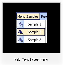 Web Templates Menu Tab Menu Examples