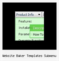 Website Baker Templates Submenu Vertical Navigation Menu