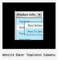 Website Baker Templates Submenu Javascript Pop Up Menu Right Click