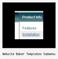 Website Baker Templates Submenu Menu Bar Javascript