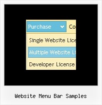 Website Menu Bar Samples Create Simple Menus Javascript Sample Code
