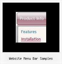 Website Menu Bar Samples Menu Js