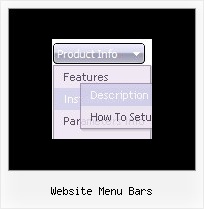 Website Menu Bars Popupmenu Javascript