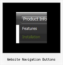 Website Navigation Buttons Javascript Popup On Mouse Over