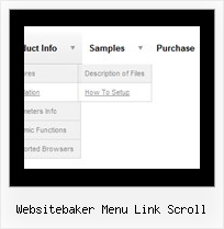 Websitebaker Menu Link Scroll Scripts Drop Down Menue