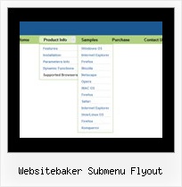 Websitebaker Submenu Flyout Html Crossframe Menu