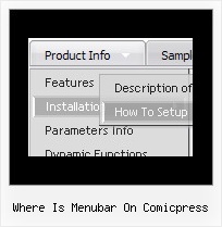 Where Is Menubar On Comicpress Script Menu Dinamici