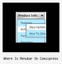 Where Is Menubar On Comicpress Rolldown Menu Javascript