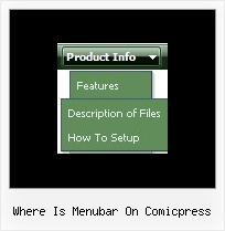 Where Is Menubar On Comicpress Animated Menu Using Javascript