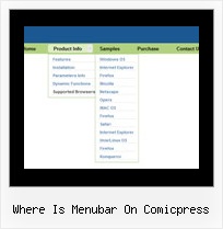 Where Is Menubar On Comicpress Collapsible Tree Menu