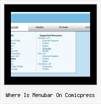Where Is Menubar On Comicpress Drop Down Css Menu