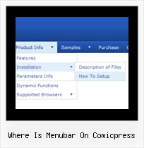 Where Is Menubar On Comicpress Javascript Expanding Navigation Menu Example