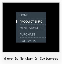 Where Is Menubar On Comicpress Java Drop Down Menu Script