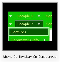 Where Is Menubar On Comicpress Html Menu Script