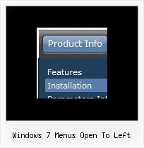 Windows 7 Menus Open To Left Pulldown