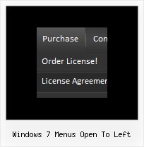 Windows 7 Menus Open To Left Javascript Text Drop Menu