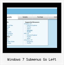Windows 7 Submenus Go Left Script Popup Menu