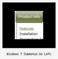 Windows 7 Submenus Go Left Tree Menu Javascript