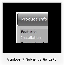 Windows 7 Submenus Go Left Drag Information Frames Javascript