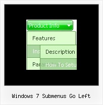 Windows 7 Submenus Go Left Javascript Example Expanding Menu