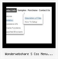 Wonderwebshare S Css Menu Generator Dhtml Transparent Menu Example