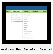 Wordpress Menu Deroulant Carousel Sample Menu Bar Example