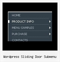 Wordpress Sliding Door Submenu Horizontal Menu Css Dhtml