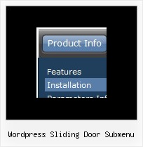 Wordpress Sliding Door Submenu Dynamic Drop Down Javascript
