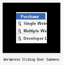 Wordpress Sliding Door Submenu Drop Down