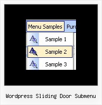 Wordpress Sliding Door Submenu Transparent Dropdown Menu