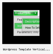 Wordpress Template Vertical Submenu Dhtml Scrolling Down