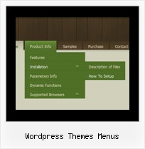 Wordpress Themes Menus Java Script Drop Menu