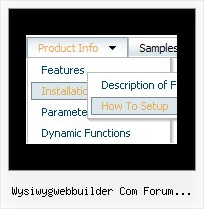 Wysiwygwebbuilder Com Forum Navigationbar Multilevel Mouse Over Menu Dhtml