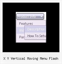 X Y Vertical Moving Menu Flash Relative Position Javascript Context Menu