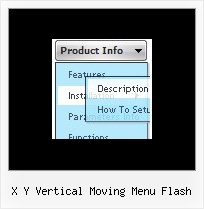 X Y Vertical Moving Menu Flash Dhtml Menu Desplegable