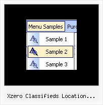 Xzero Classifieds Location Collapse Horizontal Menu In Javascript