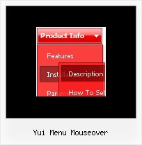 Yui Menu Mouseover Javascript Menu Tool