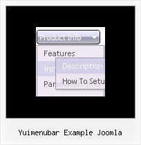 Yuimenubar Example Joomla Menu Javascript Rolldown