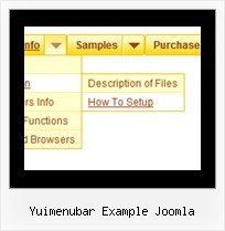 Yuimenubar Example Joomla Web Menu Systems