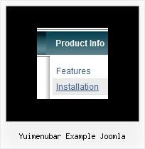 Yuimenubar Example Joomla Tree Javascript Menus