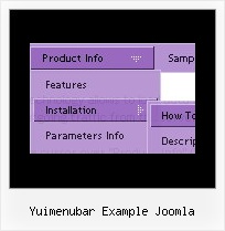 Yuimenubar Example Joomla Javascript Drag Drop Link