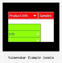 Yuimenubar Example Joomla Html Menu Creation