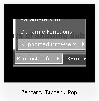 Zencart Tabmenu Pop Animated Javascript Menu
