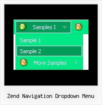 Zend Navigation Dropdown Menu Javascript Sample