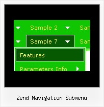 Zend Navigation Submenu Pull Down Menu Script With Graphics