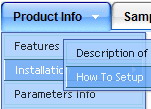 Javascript How Select Hovering Rounded Menu Indexhibit
