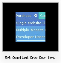 508 Compliant Drop Down Menu Menu Simple