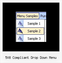 508 Compliant Drop Down Menu Java Dynamic