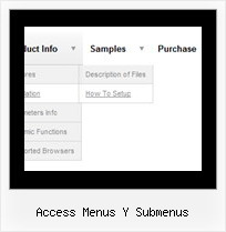 Access Menus Y Submenus Vertical Dropdown Menus
